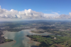 Blick aus dem Flugzeug